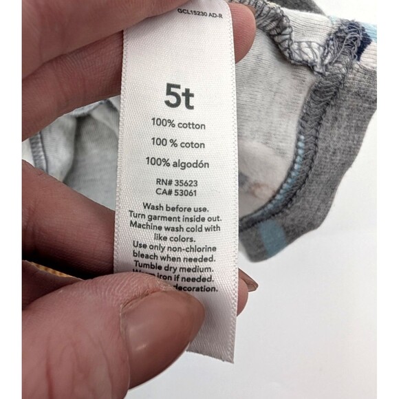 Carters 100% Cotton Pajama Lot of 4 Snug Fit Pairs Fire Trucks Bears Size 4t-5T - Picture 9 of 13